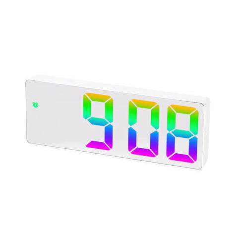 Colorful Big Screen LED Bedside Alarm Clock Frugal Finds Galore
