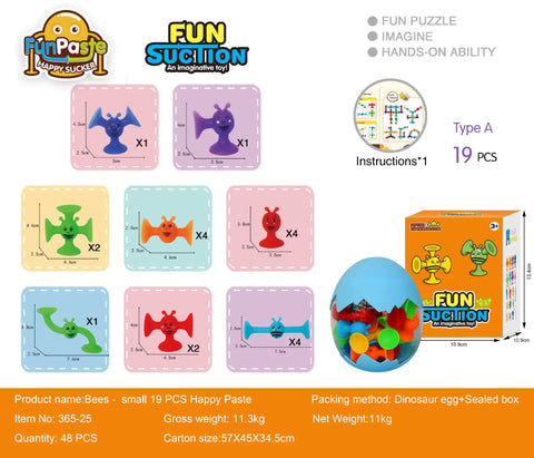 Bees Suction Cups Versatile Building Soft Blocks Toy Frugal Finds Galore