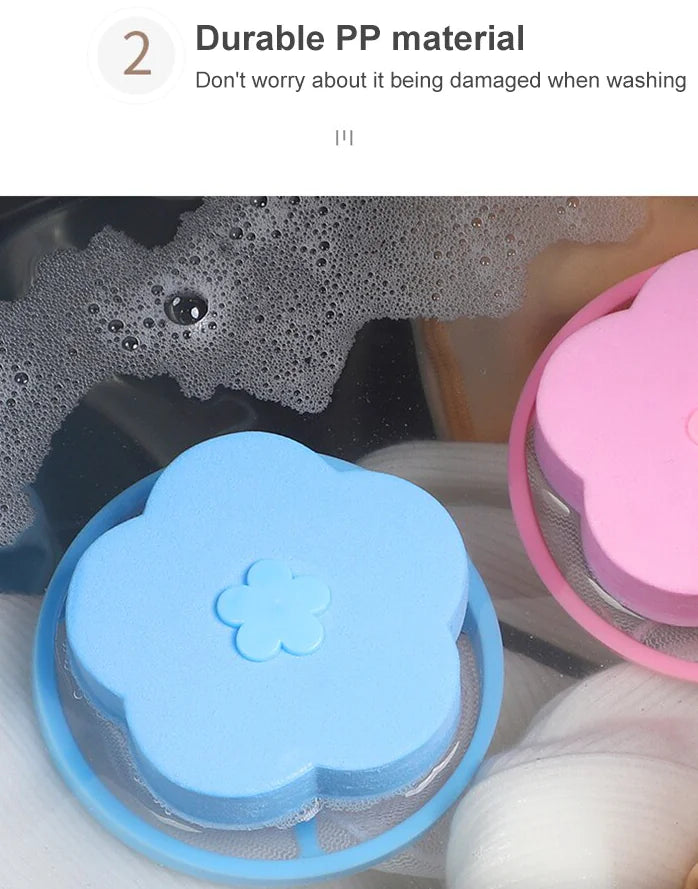 2 Pcs Floating Pet Fur Catcher For Washing Machine