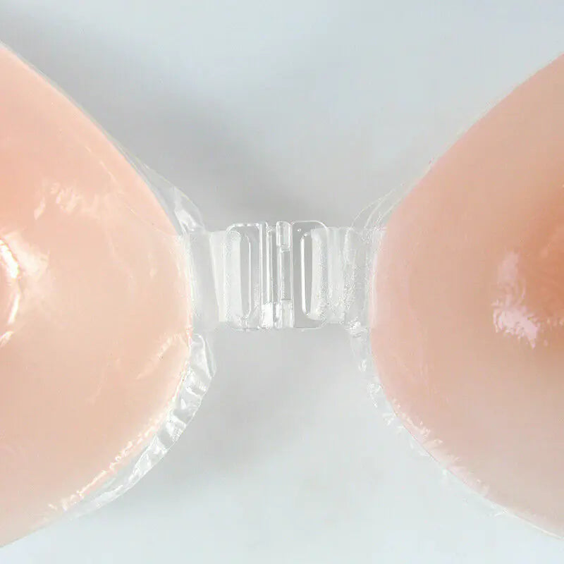 Sujetadores invisibles sin tirantes y sin espalda con gel autoadhesivo de silicona 