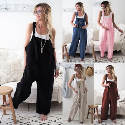 Casual Plus Size Suspender Jumpsuit - New Arrival Frugal Finds Galore