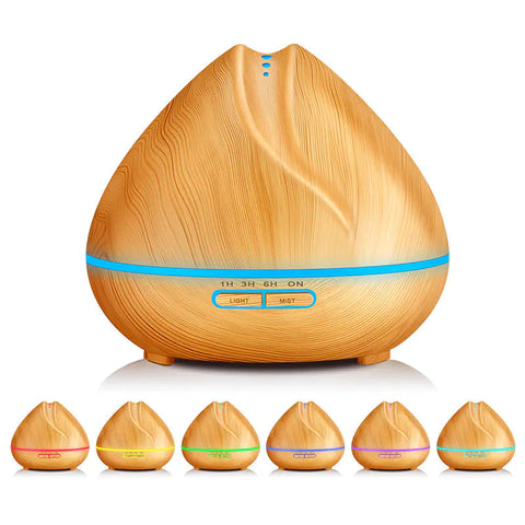 Wood Grain Humidifier with Essential Oil Diffuser Frugal Finds Galore