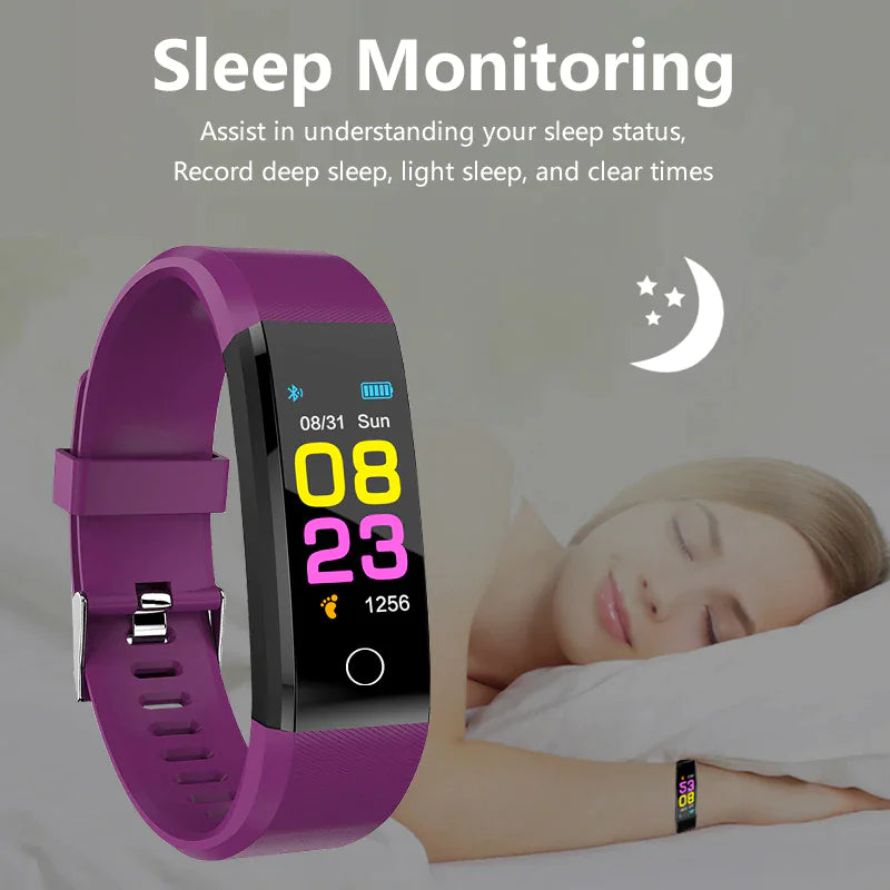 Reloj inteligente de fitness con monitor de actividad y frecuencia cardíaca para mujeres y hombres, monitor de presión arterial y oxígeno