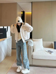 Burnt-out Technology Loose Straight-leg Jeans Frugal Finds Galore