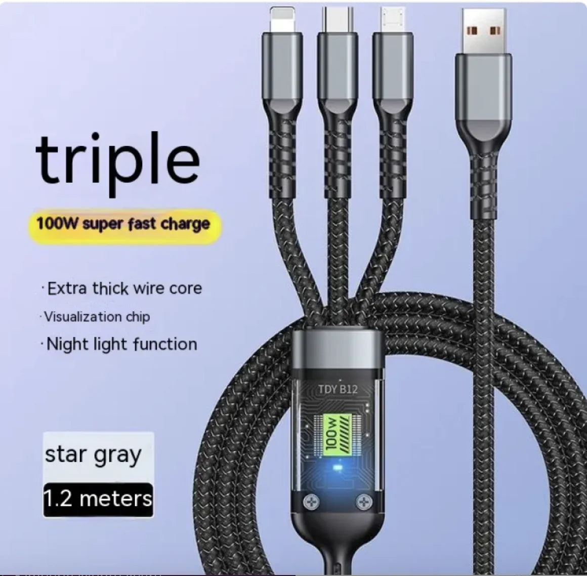 Multi-Charger Cord
Cellphone
Cord
Fast Charge