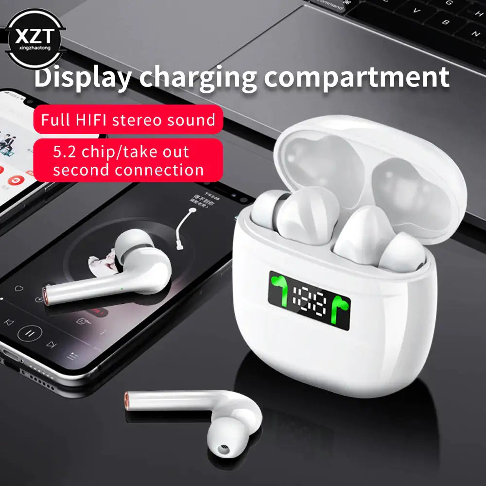 Wireless 5.2 Headphone With Mic Waterproof Earbuds