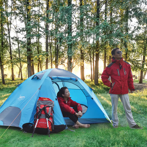 Outdoor Waterproof Double Couple Camping Tent Frugal Finds Galore