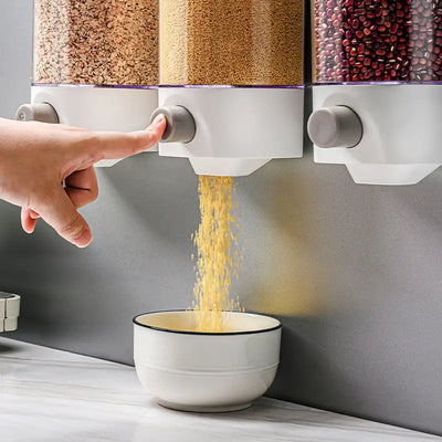 Wall-Mounted Food Storage Container and Cereal Dispenser Frugal Finds Galore