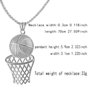 Basketball Hoop Pendant Necklace Frugal Finds Galore