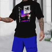 Men's Hawaiian Beach Shirt & Shorts Set Frugal Finds Galore