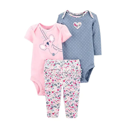 Spring Autumn Baby Clothing Set - 3 Pieces for Infants Frugal Finds Galore