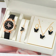 Luxury Rhinestone Butterfly Watch Set Frugal Finds Galore