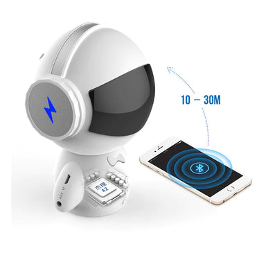 Speaker Robot Alarm Clock Mini Speaker Frugal Finds Galore