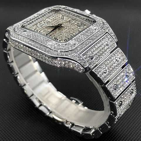 MISSFOX Ice Out Watch For Men Frugal Finds Galore