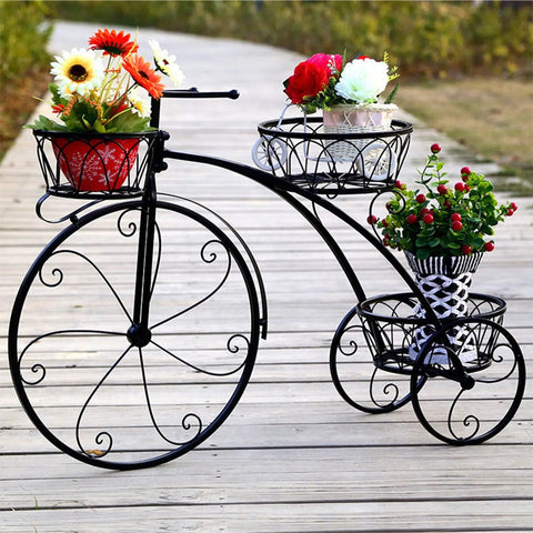 Tricycle Plant Stand for Home Garden and Patio Frugal Finds Galore