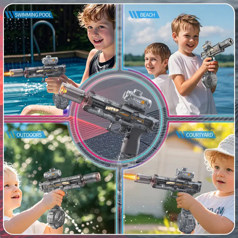 Electric LED Water Gun With Recoil and Lights Frugal Finds Galore