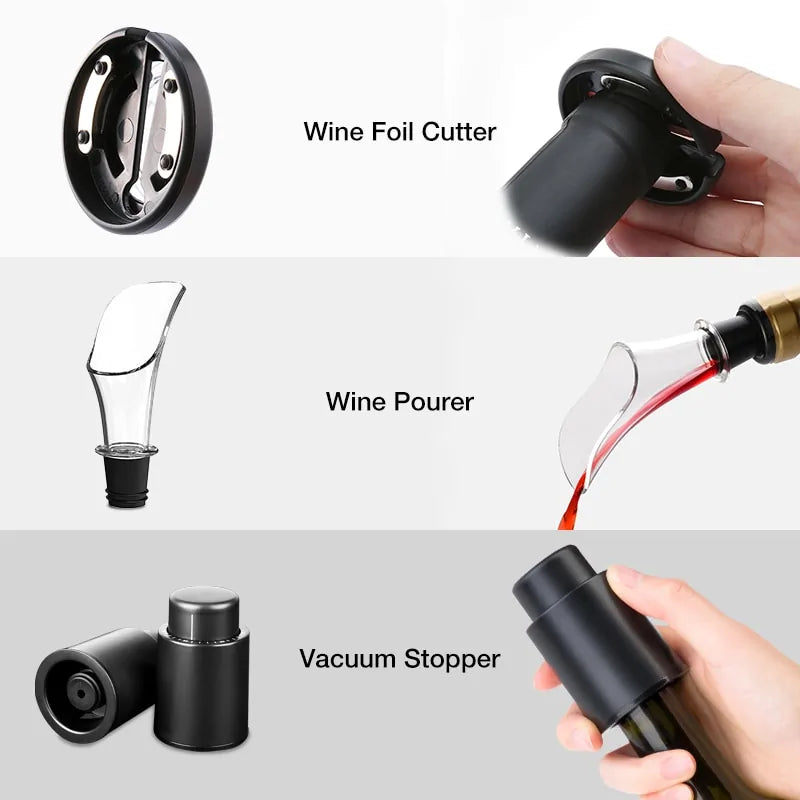 Electric Wine Opener Foil Cutter Jar Opener