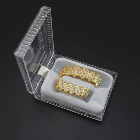 Hip Hop Grillz with Copper and Gold Tooth Decor Frugal Finds Galore
