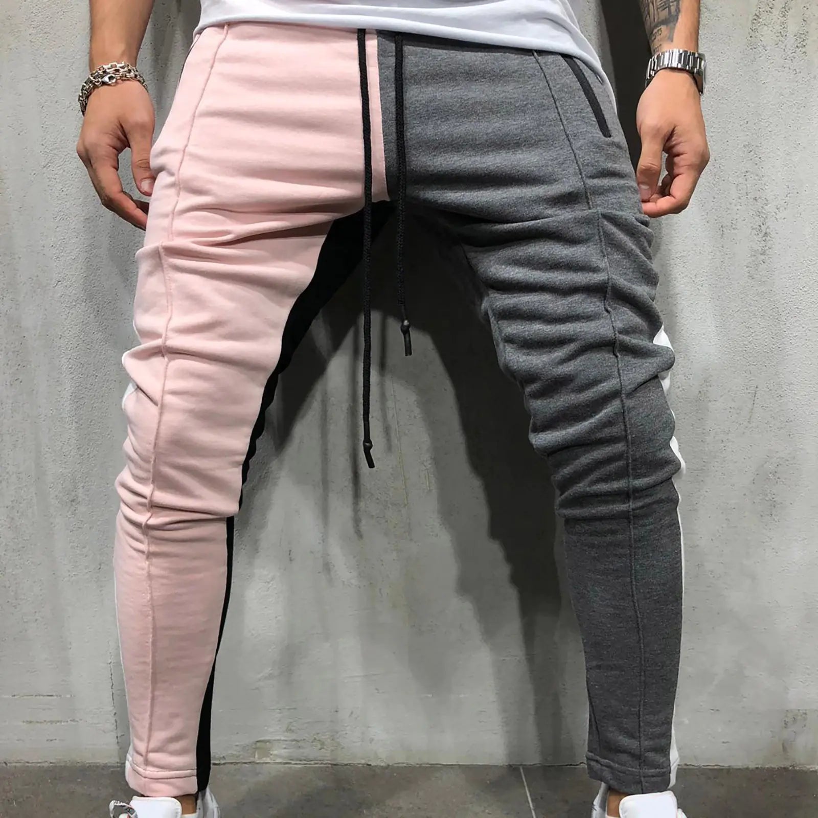 Patchwork joggers