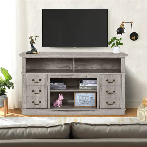 Vintage Home Living Room Wood TV Stand Frugal Finds Galore