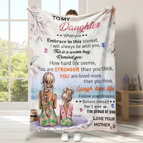 Cozy Flannel Blanket for Daughter - Soft Throw Blanket Frugal Finds Galore