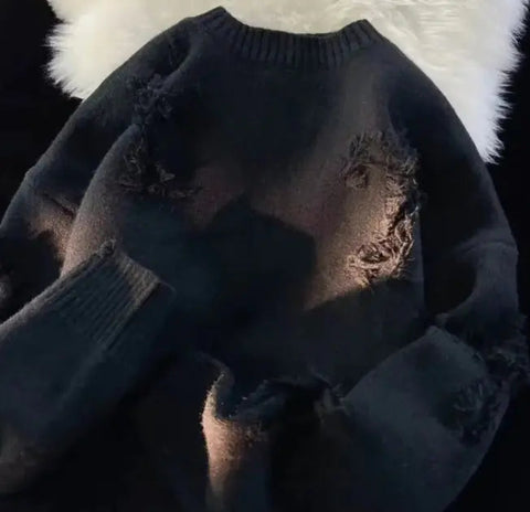 Autumn And Winter Ripped Sweater Frugal Finds Galore