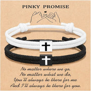 Milan Rope Braided Cross Bracelet Frugal Finds Galore