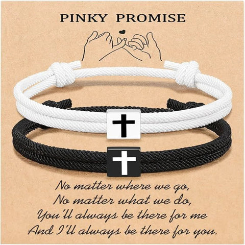 Milan Rope Braided Cross Bracelet Frugal Finds Galore