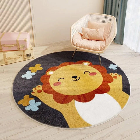 Round Polyester Rug Frugal Finds Galore