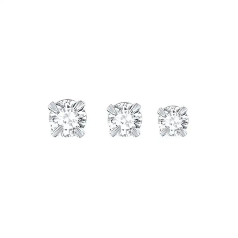 Sterling Silver Crystal Stud Earrings Frugal Finds Galore