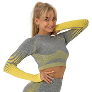 New Women's Yoga Top - Breathable Long Sleeve Fitness Set Frugal Finds Galore