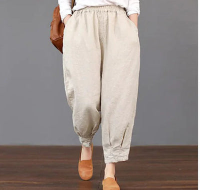 Slim Fit Harem Pants - Versatile Artistic Style Frugal Finds Galore