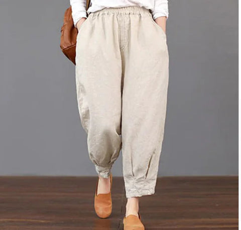 Slim Fit Harem Pants - Versatile Artistic Style Frugal Finds Galore