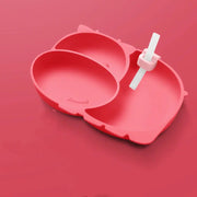 Silicone Baby Feeding Plate with Suction and Utensils Set Frugal Finds Galore