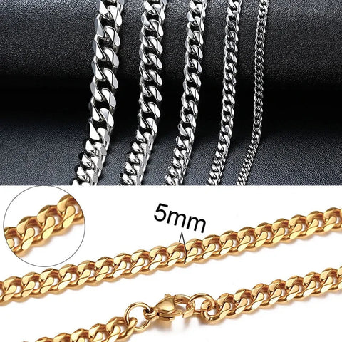 Unisex Cuban Chain Necklace Frugal Finds Galore