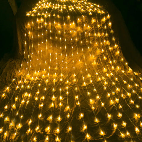 Outdoor Net Lights and Water String Lights Setup Frugal Finds Galore