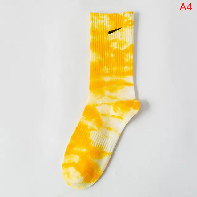 Women Tie-Dye Tube Socks