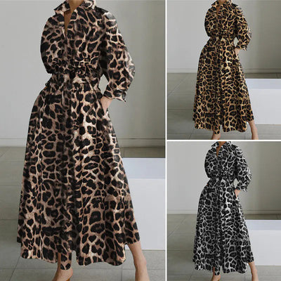 Fall Fashion Leopard Print Dress Frugal Finds Galore