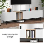 TV Stand Suitable For 80 Inch TV With 3 Doors Frugal Finds Galore