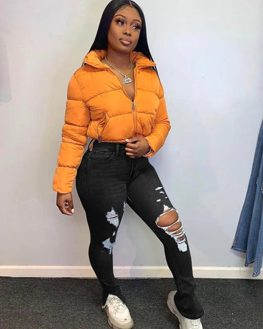 Fringed Ripped Split Jeans Frugal Finds Galore
