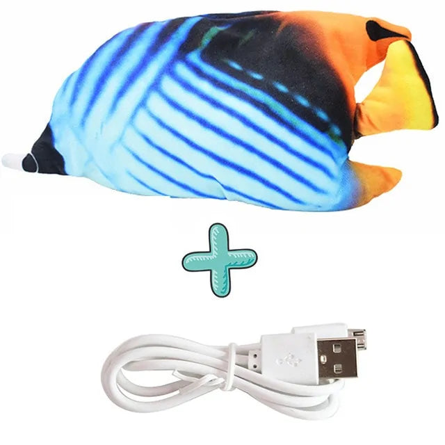 Cat Interactive Electric Floppy Toy Fish