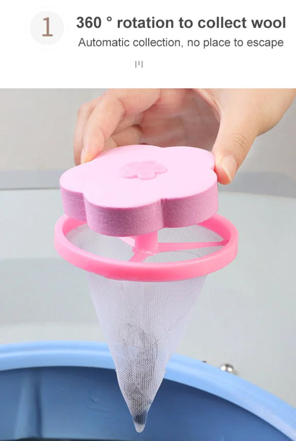 2 Pcs Floating Pet Fur Catcher For Washing Machine