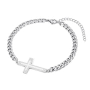 Silver Cross Bracelet Frugal Finds Galore