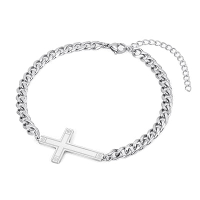 Silver Cross Bracelet Frugal Finds Galore