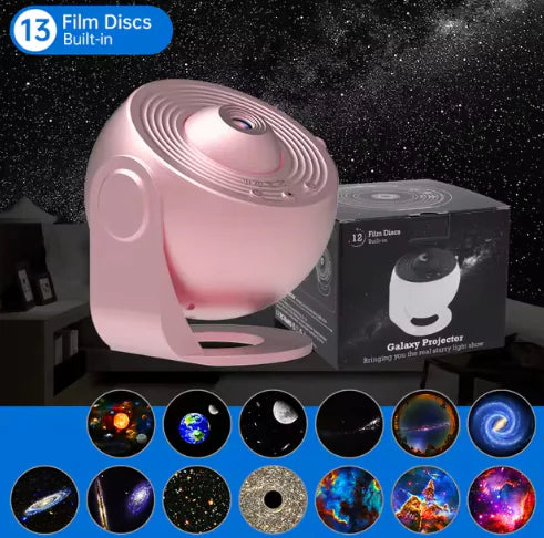 Galaxy Projector Night Light – 360° Rotating