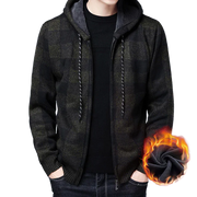Warm Hooded Fleece Cardigan Knit Sweater Jacket Frugal Finds Galore