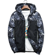 Men's Camouflage Waterproof Jacket with Stand Collar Frugal Finds Galore
