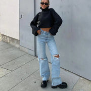 Ripped Women's Jeans Trousers Frugal Finds Galore