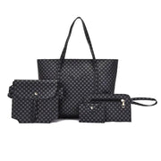 Stylish Geometric Tote Bag Set - Handbag, Clutch & Key Bag Frugal Finds Galore