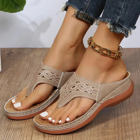 Women's Clip Toe Wedge Sandals Frugal Finds Galore